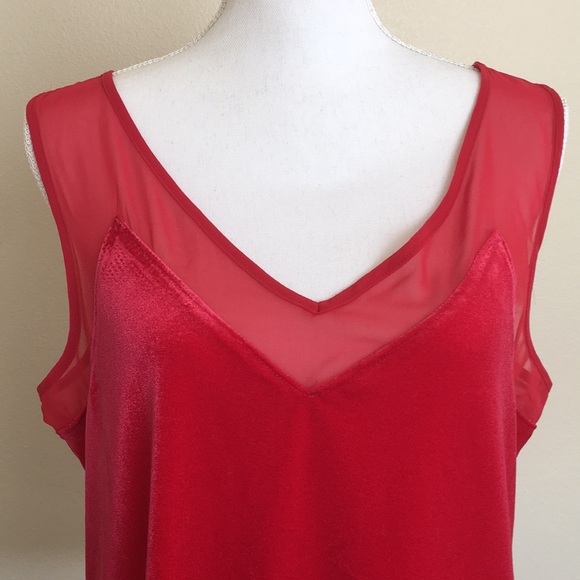 INC Red Velvet Tank - Picture 5 of 7